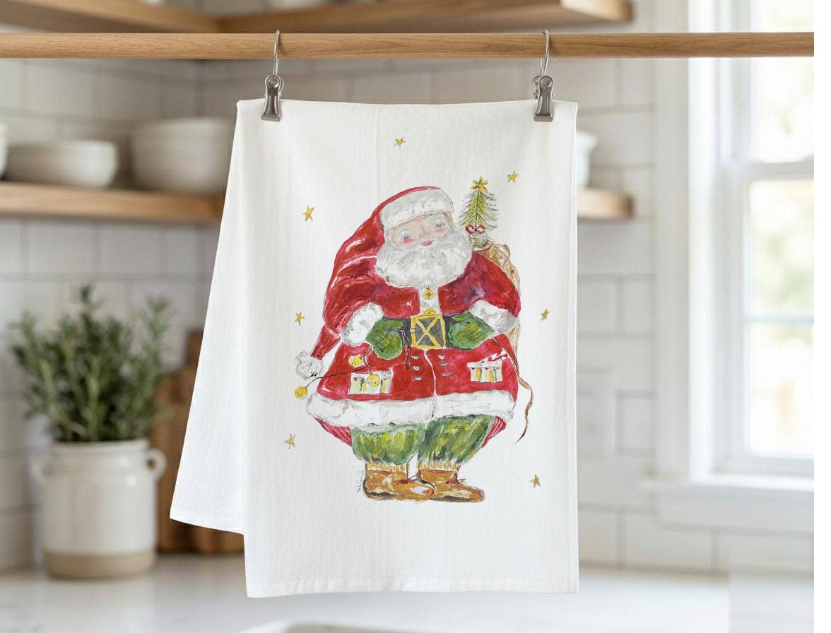Love You Santa Kitchen Towel