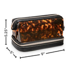 Miami Clearly Tortoise  Hannah Travel Organizer