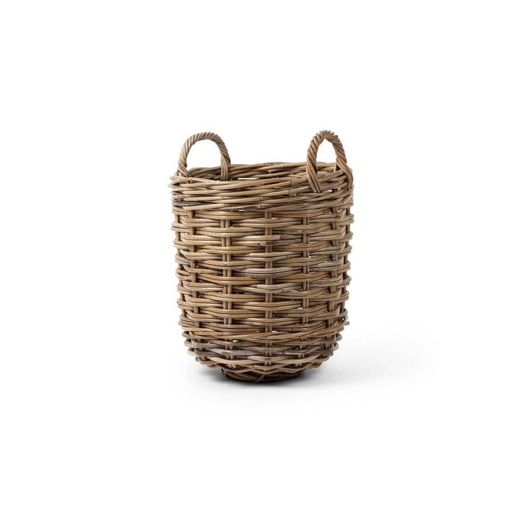 Rattan Round Basket: Large - 17" H