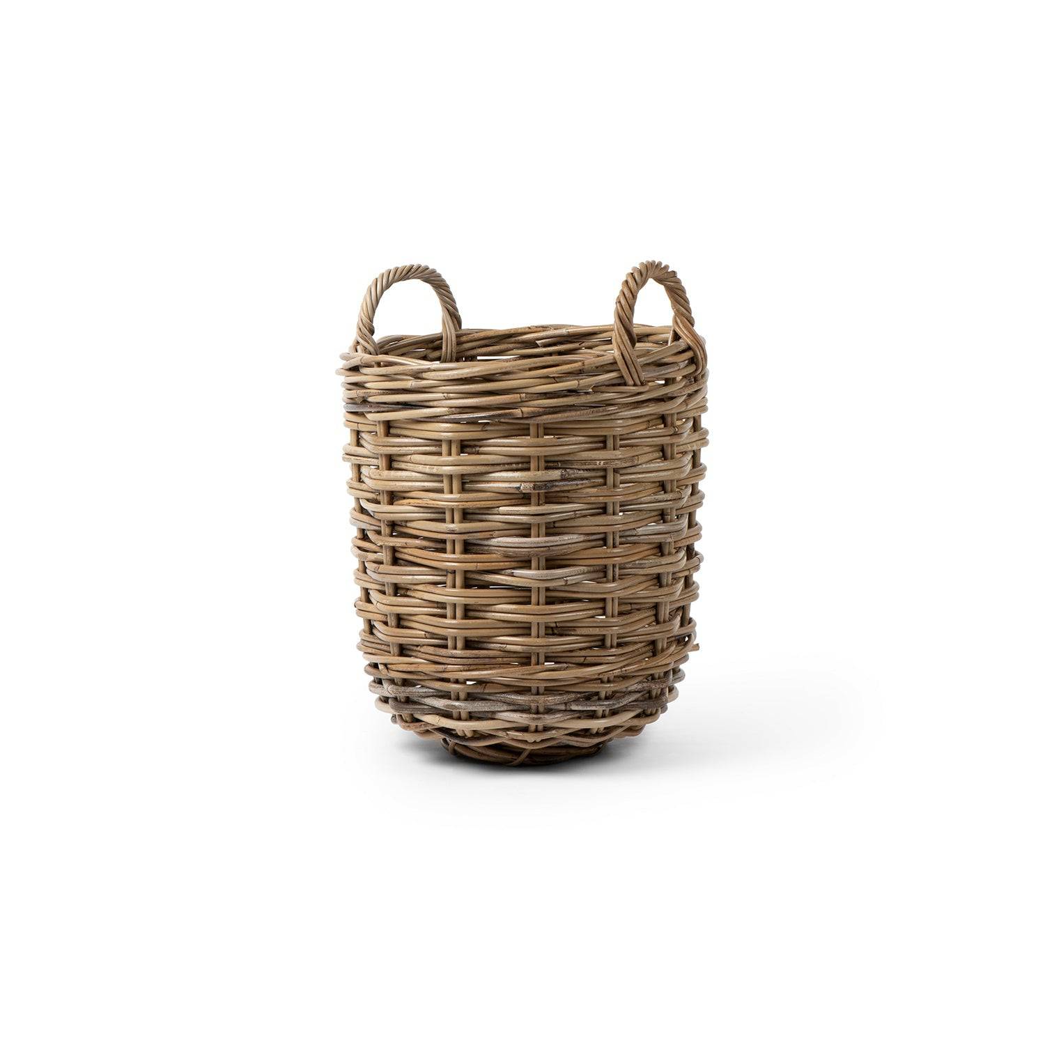 Rattan Round Basket: Medium - 15" H