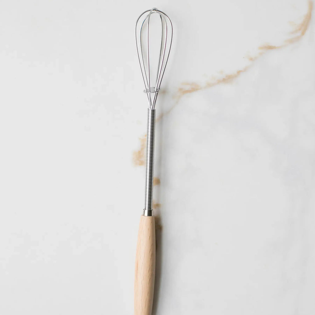 Vintage Mini Whisk with Wood Handle: YW - L