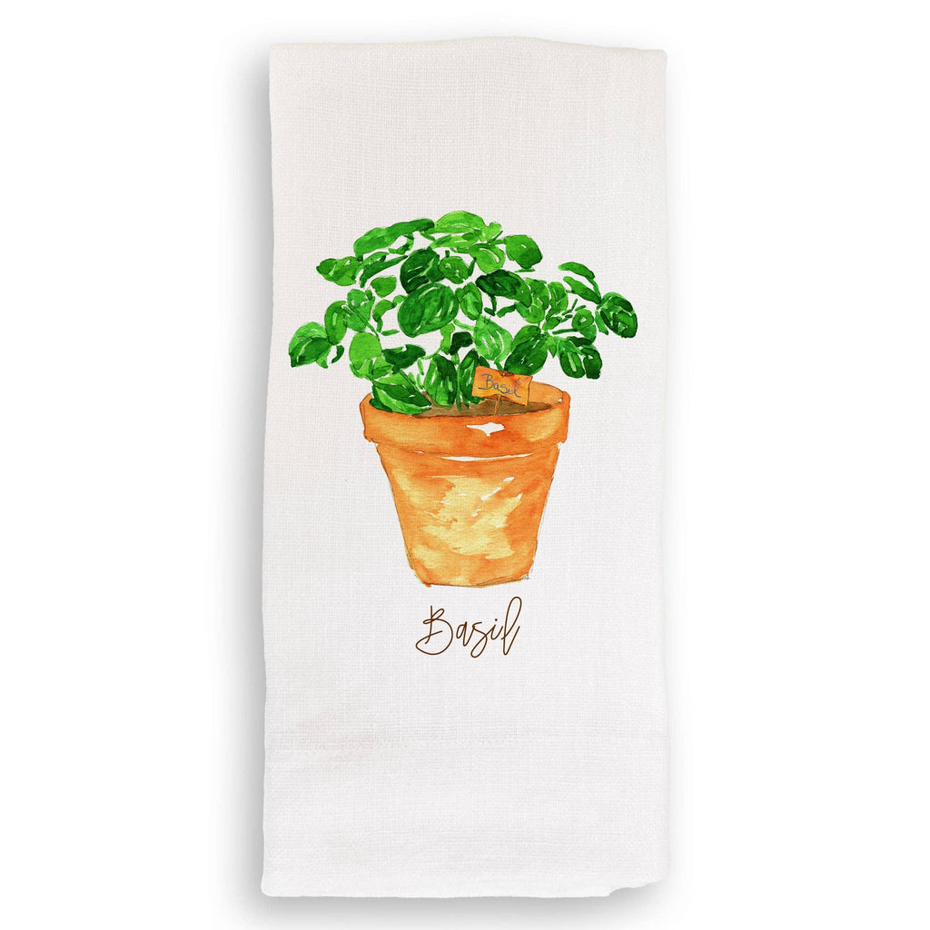Basil: Keep Words / Dishtowel
