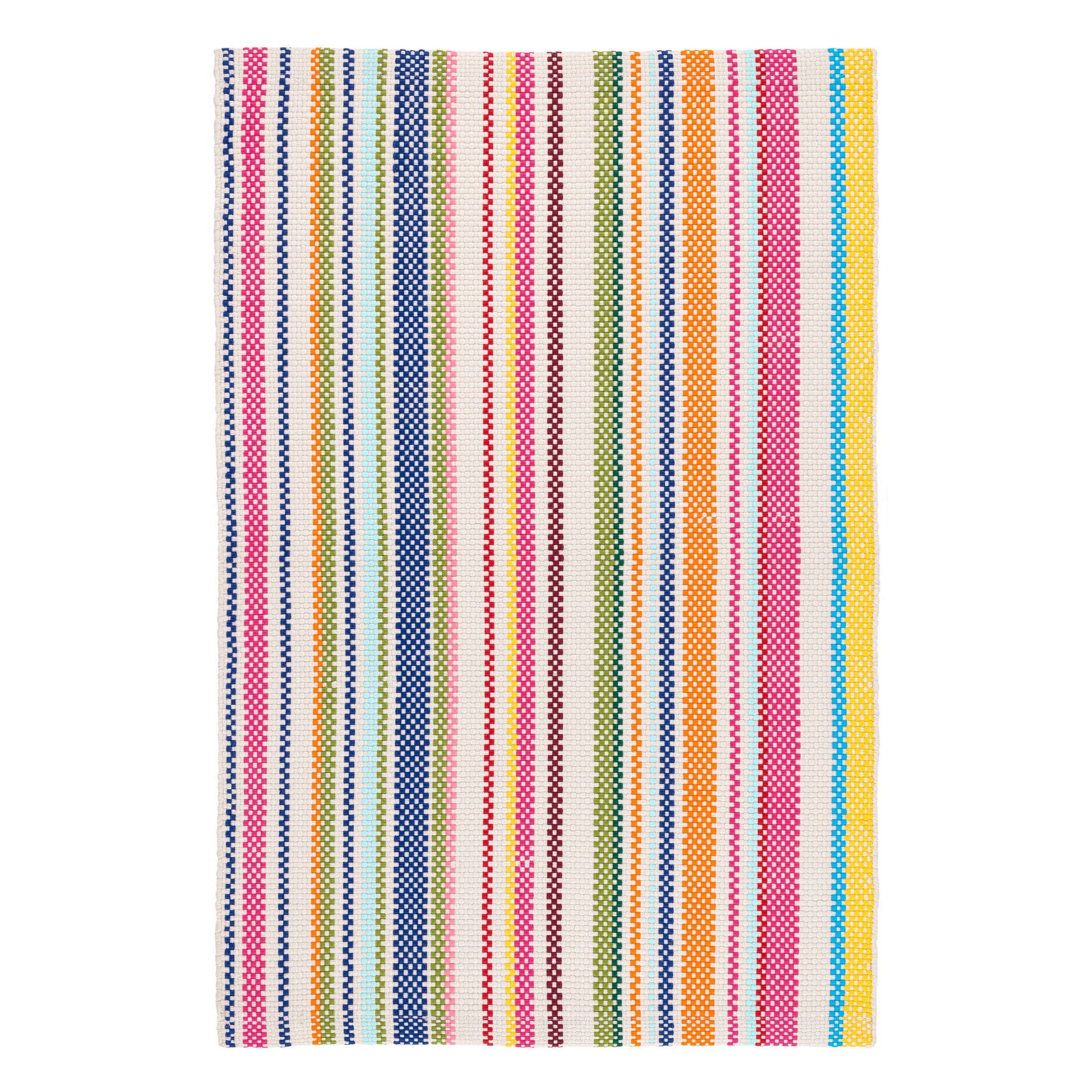Summer Stripe Handwoven Indoor/Outdoor Rug | Multi: 2' x 3'