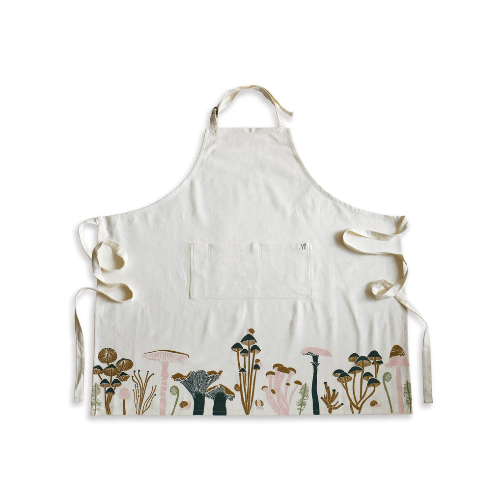 Mushrooms Organic Apron for Kitchen and Garden