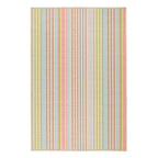 Ana Ticking Machine Washable Rug | Aqua: 2' x 3'