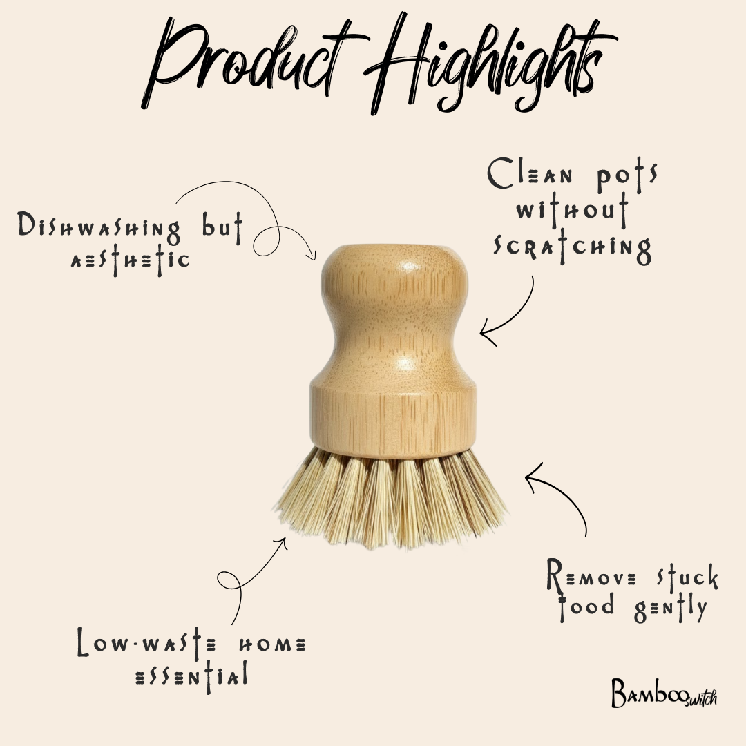 Bamboo Pot Scrubber | Kitchen |