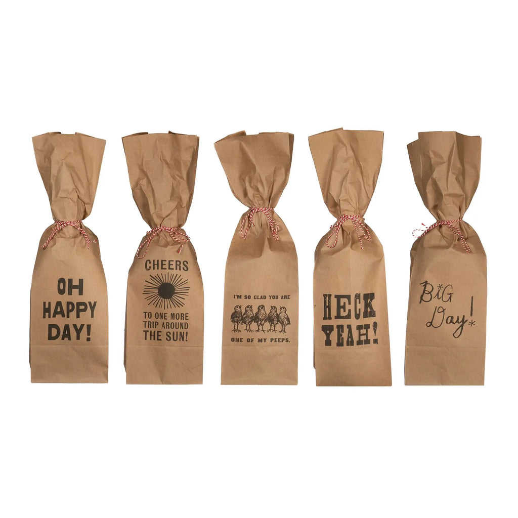 Paper Wine Bags (set of 15)