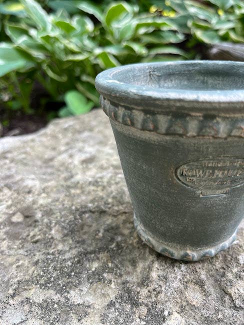 Long Tom Garden Pot Blue 8"