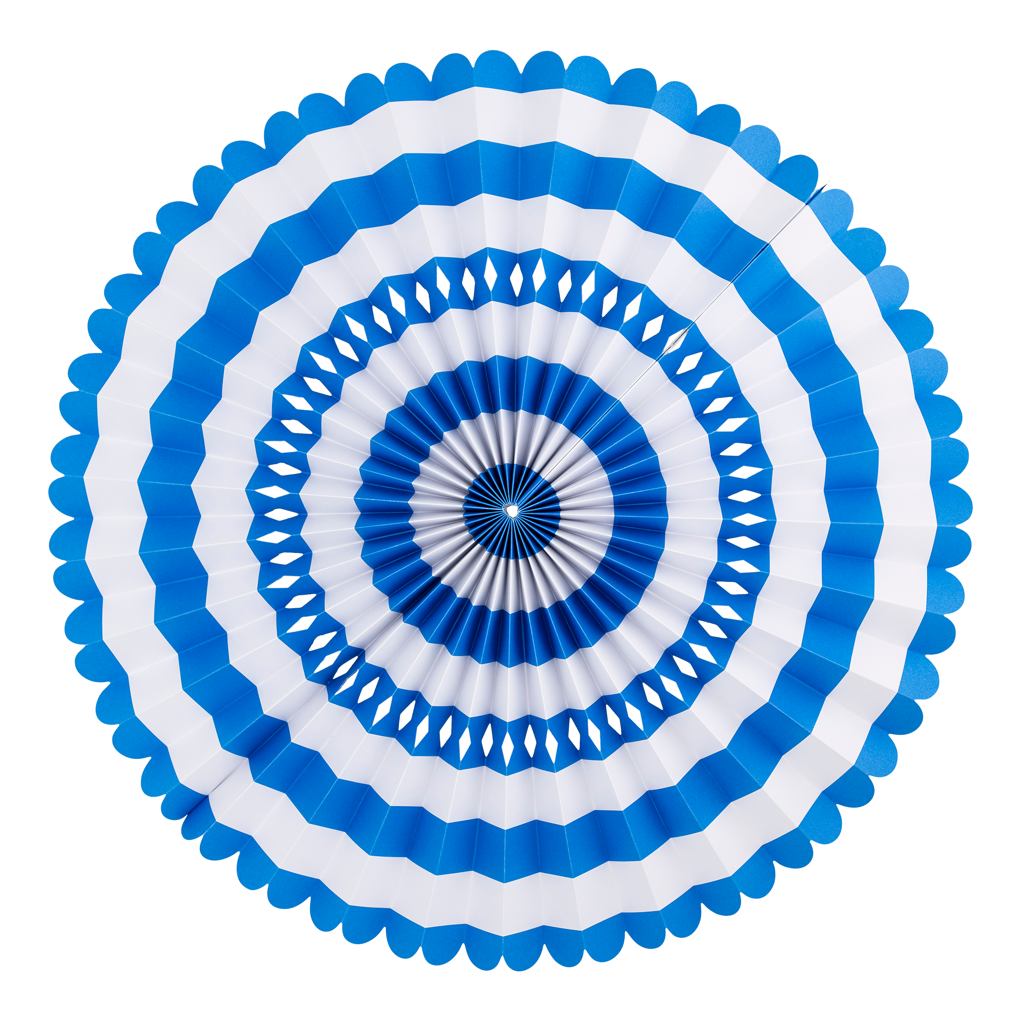PLFN04 - Blue and White Party Fan Set