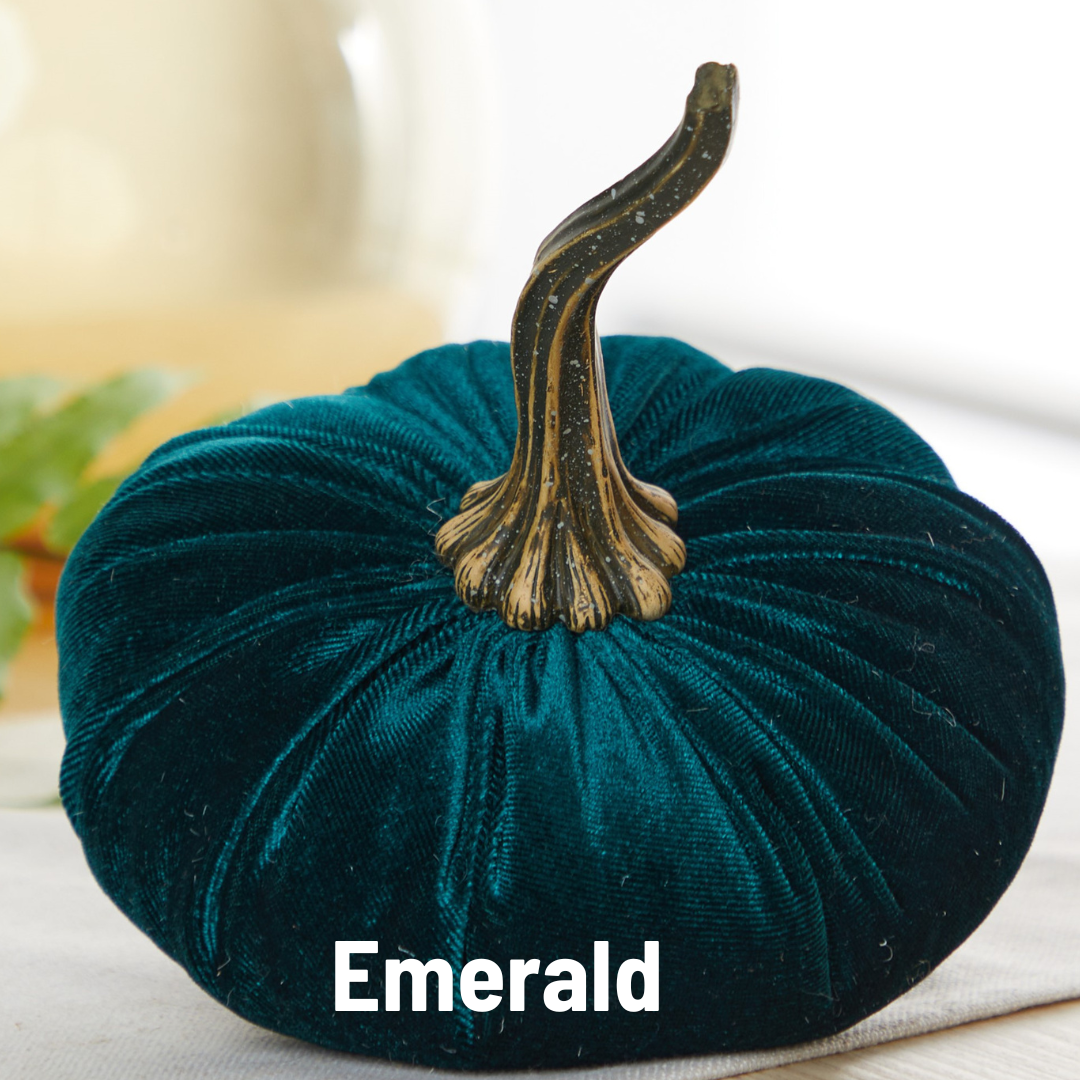 Pumpkin Large Velvet, Gold