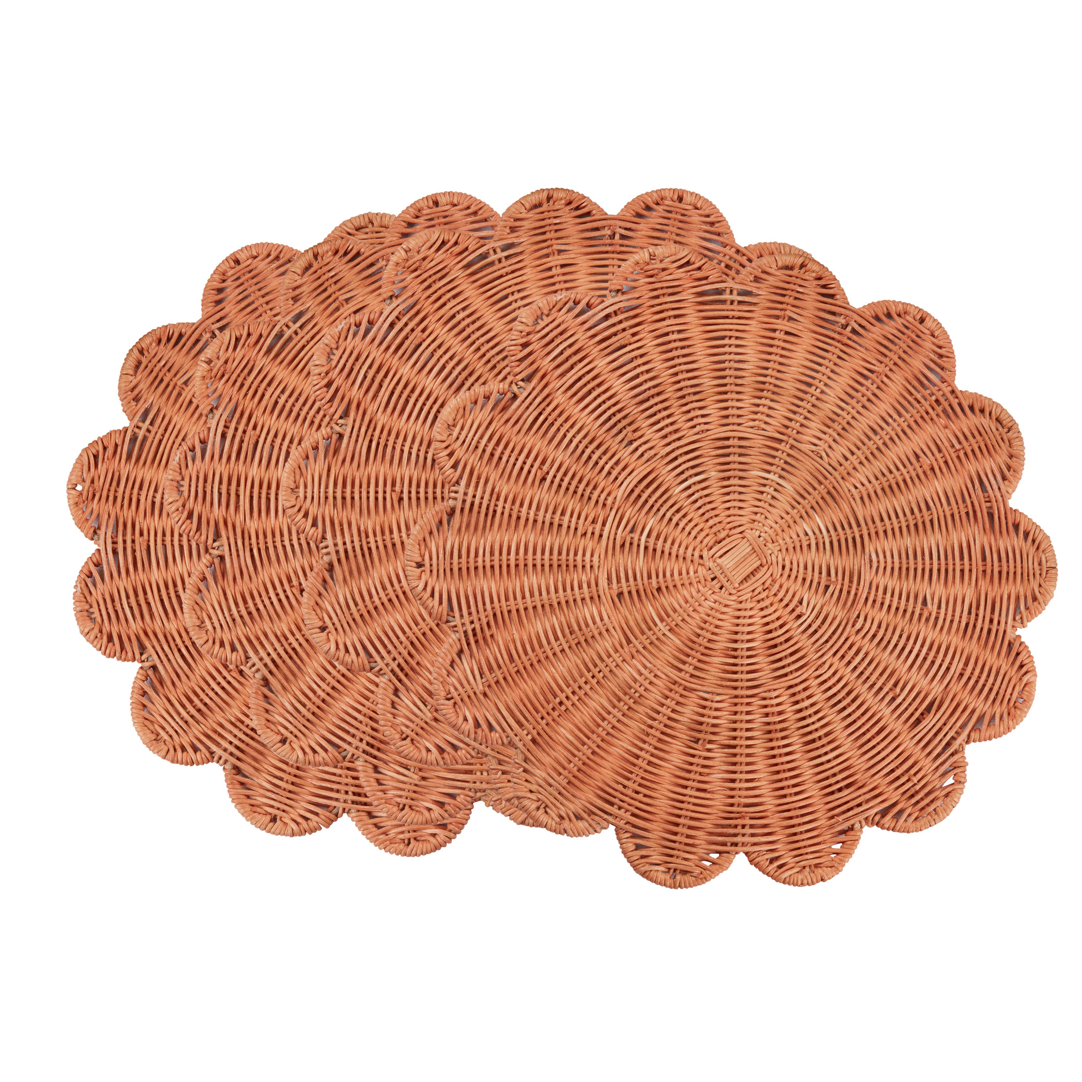 Rattan Charger Placemats: Natural / 15"