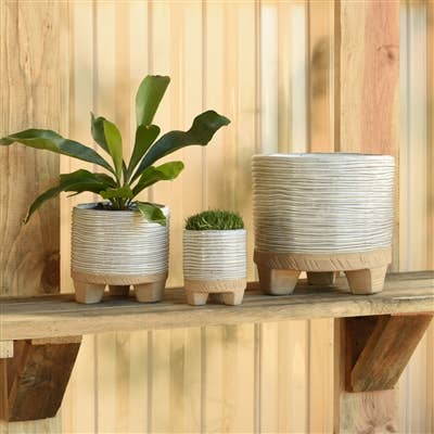 Ramos Horizontal Stripe Cachepot, Stoneware - 6