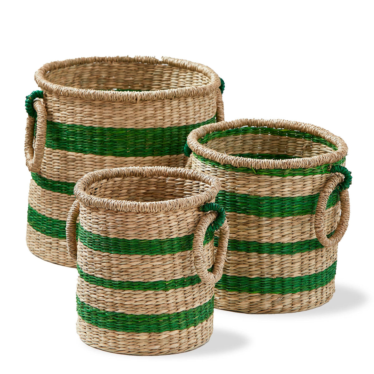 Ula Basket  Green Multi Sea Grass Summer