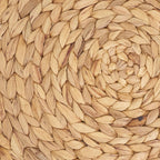 Handwoven Water Hyacinth Placemat: Natural / 15"