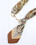 Lana Horsebit Scarf Necklace Brown: Default