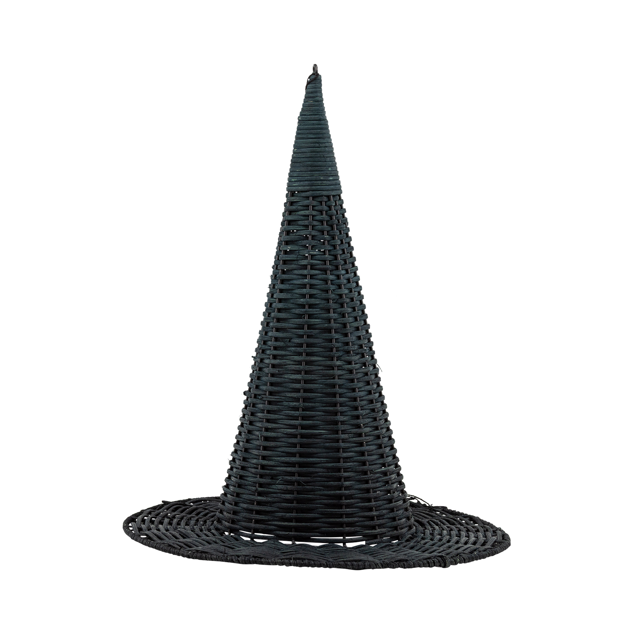 HAL1341 - Natural Rattan Witch Hat - 18"