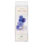 PLFN04 - Blue and White Party Fan Set