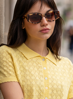 Jade Acetate Cat Eye Sunglasses : Tortoise