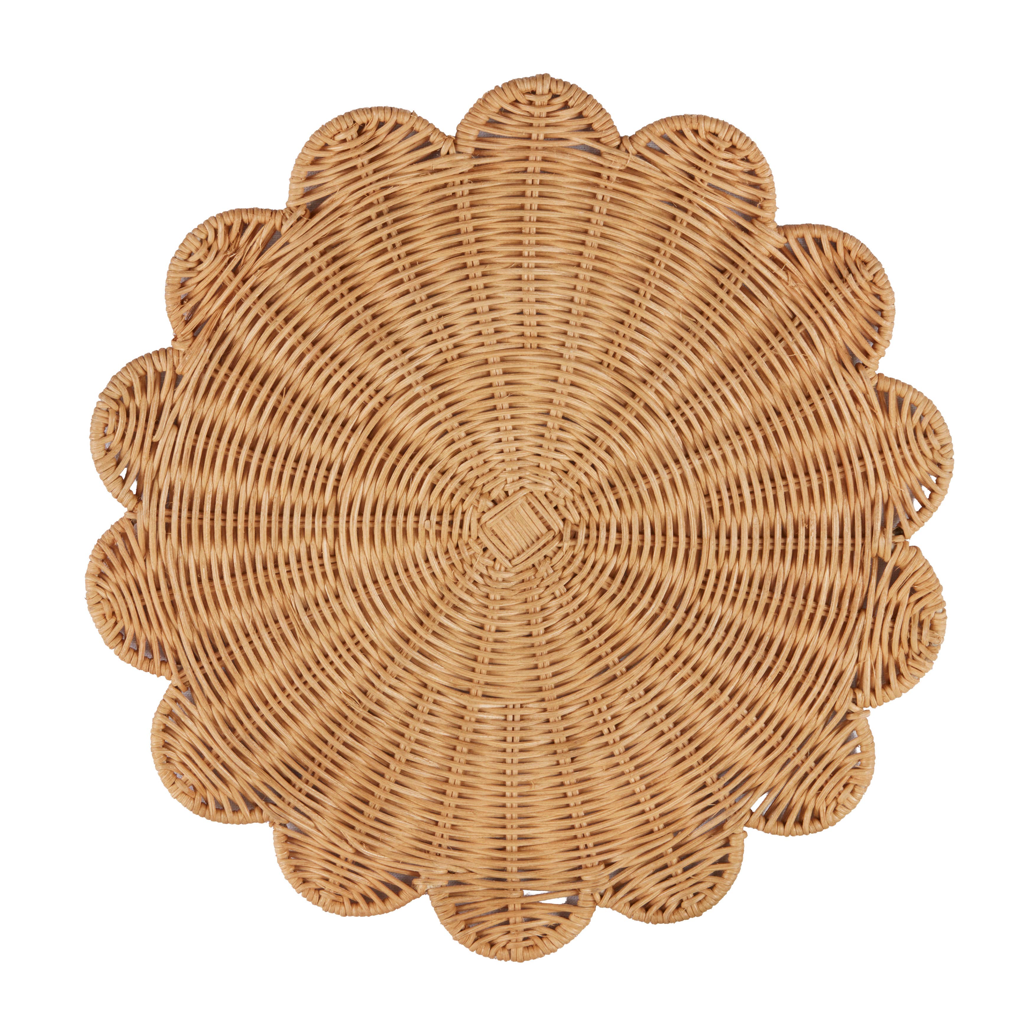 Rattan Charger Placemats: Natural / 15"