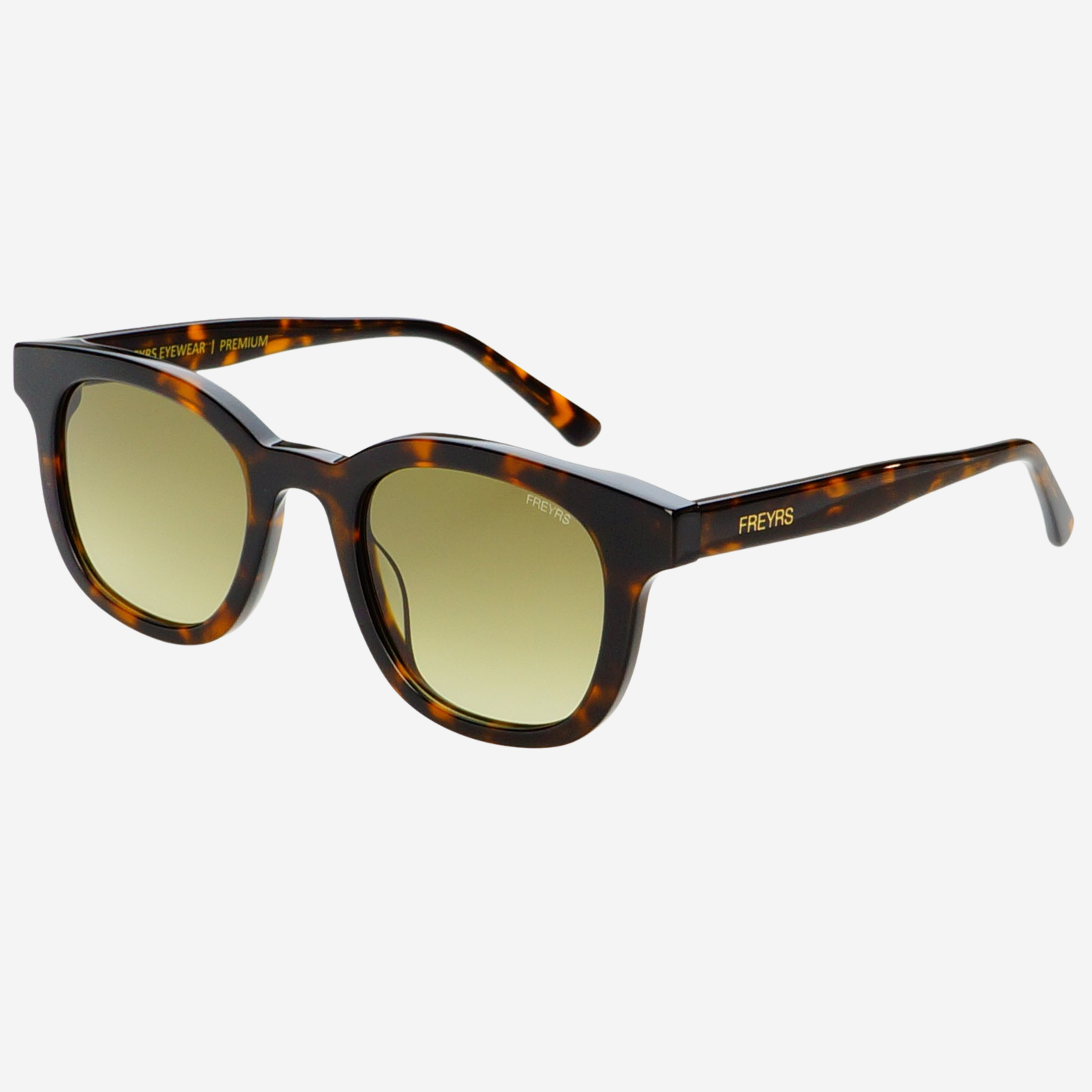 Jasper Acetate Unisex Sunglasses: Tortoise / Green