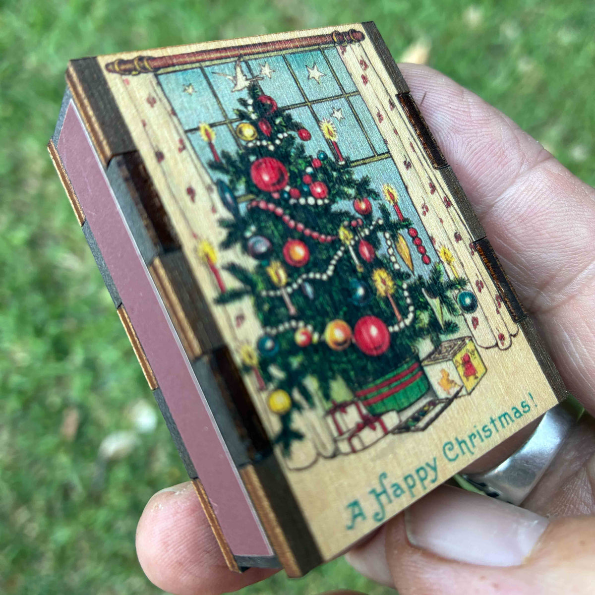 Matches • Christmas Tree Wooden Matchboxes • Home Decor