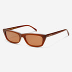 Ivy Acetate Cat Eye Womens Sunglasses  : Brown