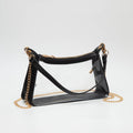 Game Day Stadium Clear Satchel Bag : Black
