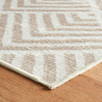 Cleo Machine Washable Rug | Cement: 4' x 6'