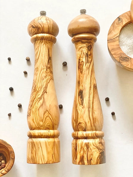 Olive Wood Pepper Mill 10"